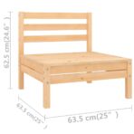 10-tlg. Garten-Lounge-Set Massivholz Kiefer - Massivholz Kiefer – Bild 7