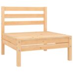 10-tlg. Garten-Lounge-Set - Massivholz Kiefer – Bild 4