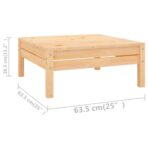 10-tlg. Garten-Lounge-Set - Massivholz Kiefer – Bild 7