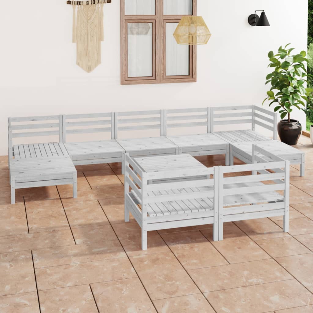 3083380_1.jpg 10-tlg. Garten-Lounge-Set Massivholz Kiefer – Bild 1