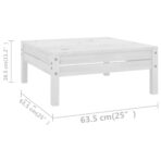 10-tlg. Garten-Lounge-Set Massivholz Kiefer – Bild 8