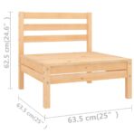 10-tlg. Garten-Lounge-Set - Massivholz Kiefer – Bild 6