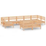 10-tlg. Garten-Lounge-Set - Massivholz Kiefer – Bild 2