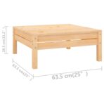 10-tlg. Garten-Lounge-Set - Massivholz Kiefer – Bild 7