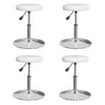 Esszimmerstühle 4 Stk. Weiss Kunstleder