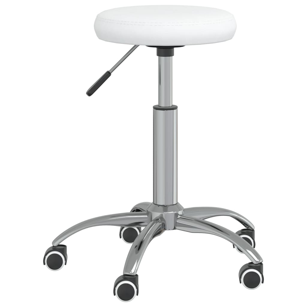 3085692_1.jpg Massagehocker Kunstleder Weiss – Bild 1