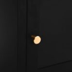 Nachttische 2 Stk. Schwarz 40x30x54,5 cm Stahl und Glas – Bild 11