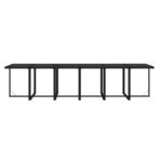 21-tlg. Garten-Essgruppe mit Kissen Poly Rattan – Bild 5