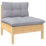 10-tlg. Garten-Lounge-Set - Massivholz Kiefer – Bild 9