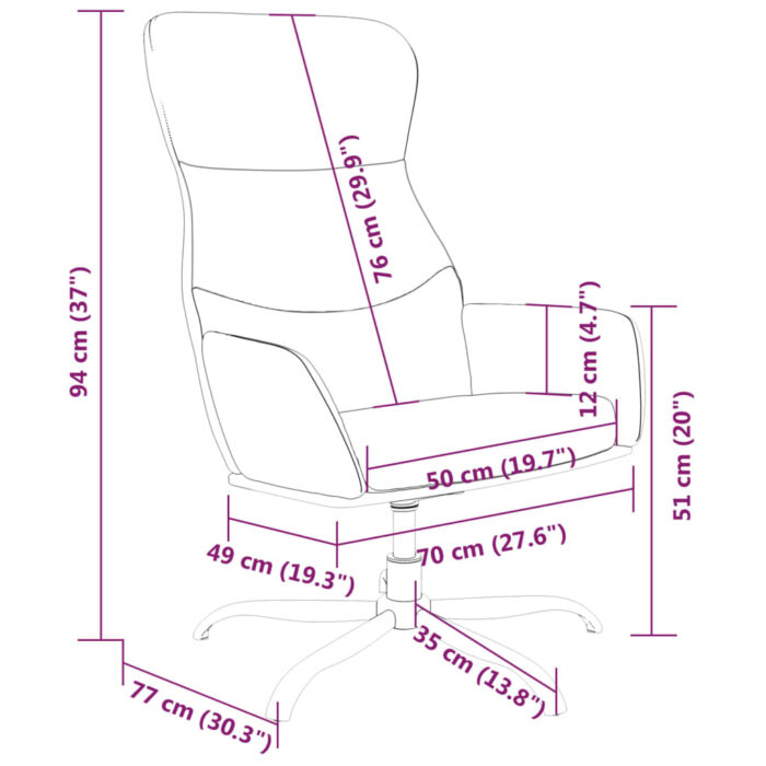 Relaxsessel Hellgrau Stoff – Bild 8