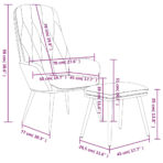 Relaxsessel Hellgrau Samt – Bild 8