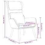 Relaxsessel Hellgrau Samt – Bild 7