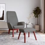 Relaxsessel Hellgrau Stoff