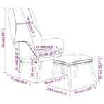 Relaxsessel Hellgrau Stoff – Bild 10