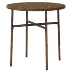 3-tlg. Garten-Essgruppe Poly Rattan Braun – Bild 5