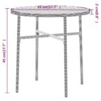 3-tlg. Garten-Essgruppe Poly Rattan Braun – Bild 7