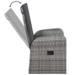 7-tlg. Garten-Essgruppe mit Auflagen Grau – Bild 5