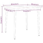 3-tlg. Garten-Essgruppe Schwarz – Bild 8