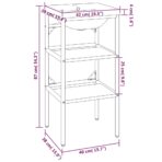 Badezimmer-Waschtischgestell mit Waschbecken Eisen – Bild 7