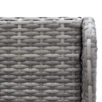 Garten-Ecksofas 2 Stk. Poly Rattan Grau – Bild 5