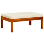 Gartenhocker 2 Stk. Massivholz Akazie – Bild 2