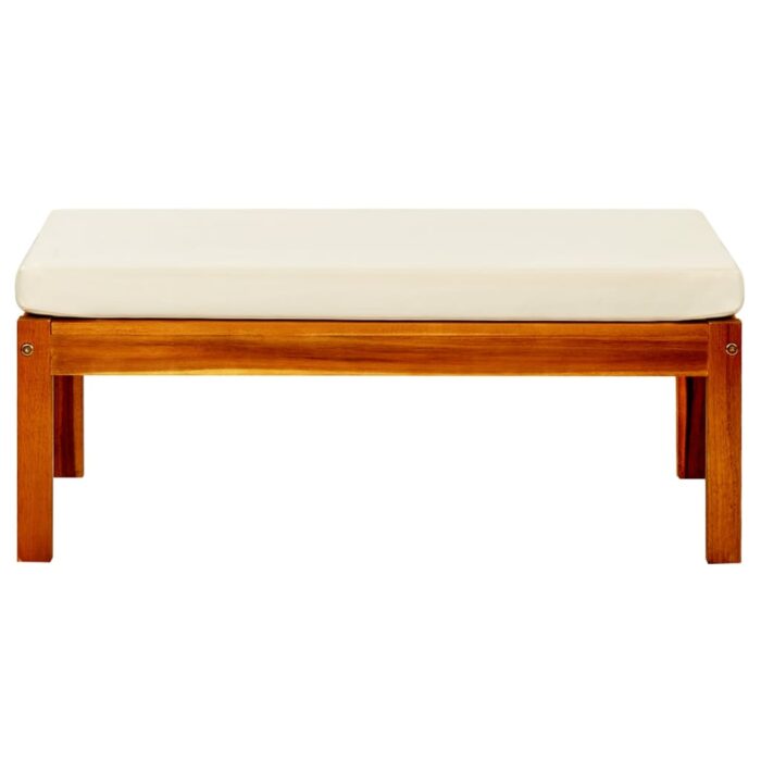 Gartenhocker 2 Stk. Massivholz Akazie – Bild 3