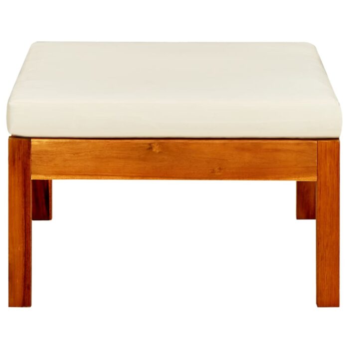 Gartenhocker 2 Stk. Massivholz Akazie – Bild 5