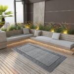 Outdoor-Teppich Grau 80x150 cm PP