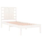 Massivholzbett Schwarz 75x190 cm – Bild 4