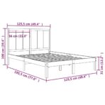 Massivholzbett ohne Matratze 75x190 cm Kiefernholz – Bild 5