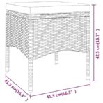 4-tlg. Gartenstuhl und Hocker Set Poly Rattan Schwarz – Bild 12