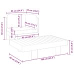 2-tlg. Garten-Lounge-Set mit Cremeweissen Kissen Akazienholz – Bild 6