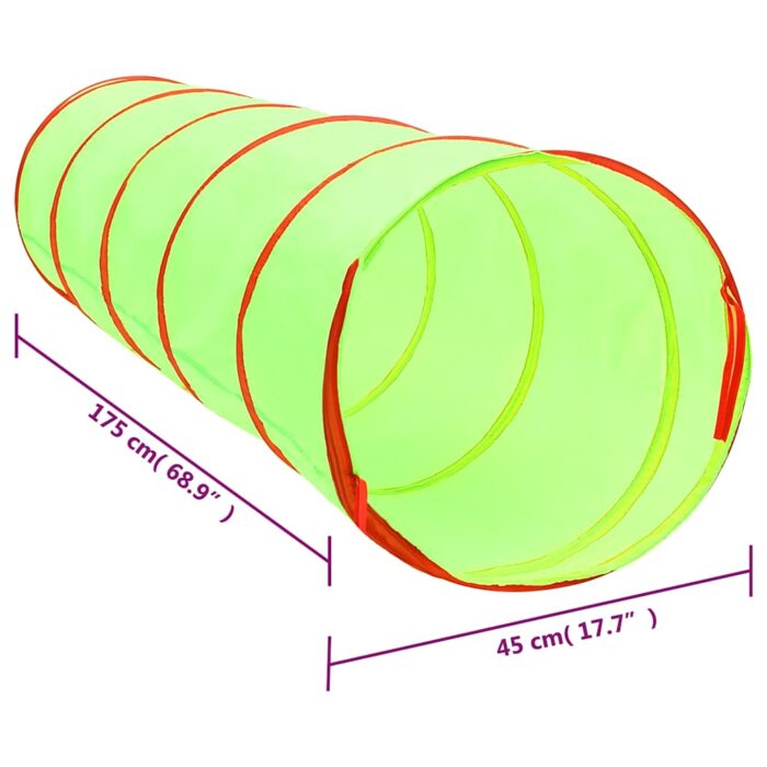 Spieltunnel mit 250 Bällen Grün 175 cm Polyester – Bild 12