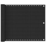 Balkon-Sichtschutz Anthrazit 75x300 cm HDPE