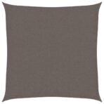 Sonnensegel 160 g/m² Anthrazit 2,5x2,5 m HDPE – Bild 2