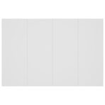 Kopfteil mit Nachttischen Weiss Holzwerkstoff – Bild 7