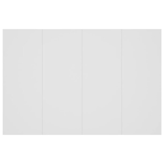 Kopfteil mit Nachttischen Weiss Holzwerkstoff – Bild 7