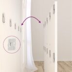 Kopfteil mit Nachttischen Weiss Holzwerkstoff – Bild 8