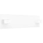 Kopfteil mit Nachttischen Weiss Holzwerkstoff – Bild 2