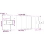 Kopfteil mit Nachttischen Weiss Holzwerkstoff – Bild 9