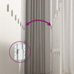 Kopfteil mit Nachttischen Weiss Holzwerkstoff – Bild 8