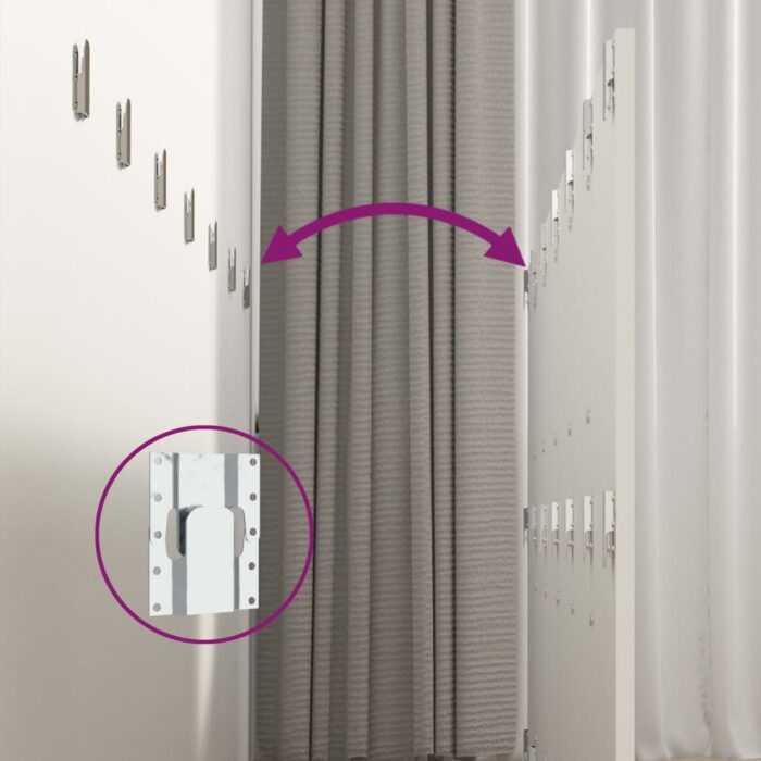 Kopfteil mit Nachttischen Weiss Holzwerkstoff – Bild 8