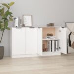 Sideboards 2 Stk. Weiss 60x30x70 cm Holzwerkstoff