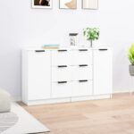 Sideboards 2 Stk. Weiss 60x30x70 cm Holzwerkstoff