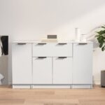 Sideboards 3 Stk. Weiss Holzwerkstoff