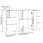 Sideboards 3 Stk. Weiss Holzwerkstoff – Bild 12