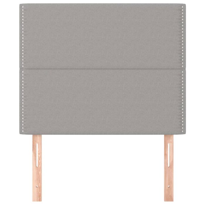 Kopfteil Dunkelgrau 80 x 5 x 118/128 cm Stoff – Bild 3