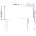 Kopfteil mit Ohren Schwarz 83x16x78/88 cm Kunstleder – Bild 9