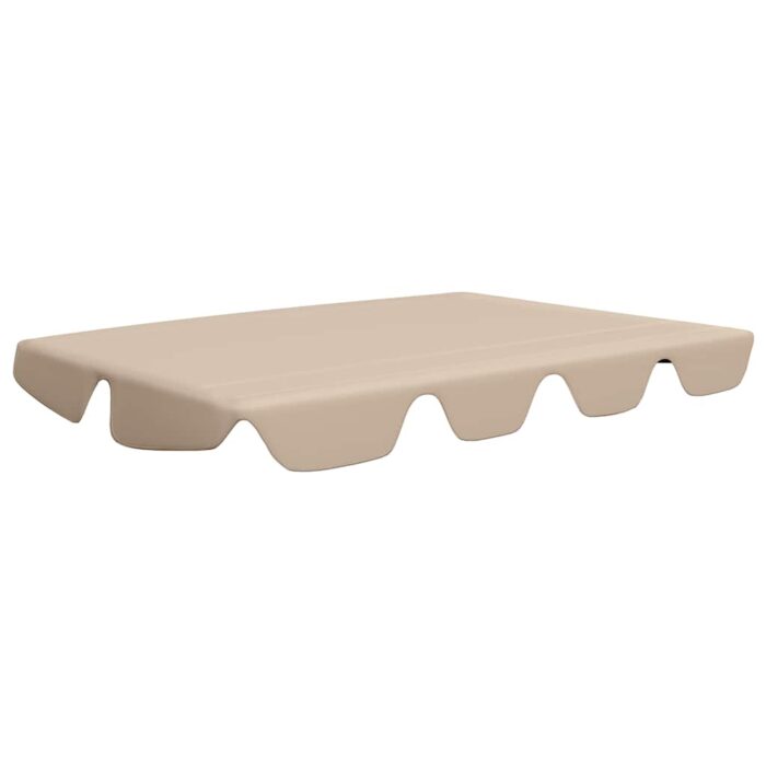Ersatzdach für Hollywoodschaukel Beige 188/168x145/110 cm – Bild 2