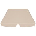 Ersatzdach für Hollywoodschaukel Beige 188/168x145/110 cm – Bild 4